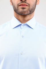 Guild 7003 Slim Fit Satin-Weißhemd