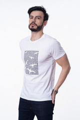 Guild 8012 Slim Fit Rundhals-T-Shirt in Weiß