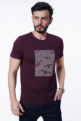 Guild 8012 Slim Fit T-Shirt mit Rundhalsausschnitt in Pflaume