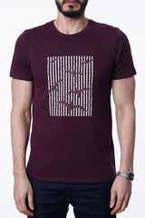 Guild 8012 Slim Fit T-Shirt mit Rundhalsausschnitt in Pflaume