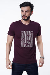 Guild 8012 Slim Fit T-Shirt mit Rundhalsausschnitt in Pflaume