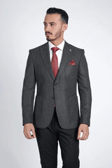 Guild Bonn Slim Fit Sakko Graue