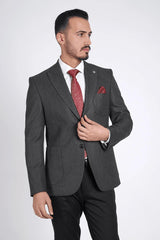 Guild Bonn Slim Fit Sakko Graue
