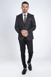 Guild Bonn Slim Fit Sakko Schwarz