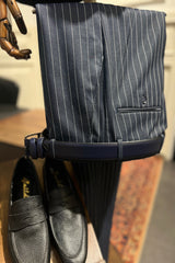 Guild Estergon Slim Fit Zweireiher Anzug Hellblauer