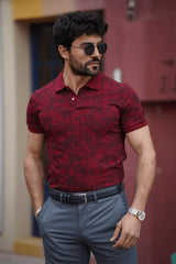 Guild Hamilton Claret Red T-Shirt