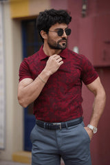 Guild Hamilton Claret Red T-Shirt