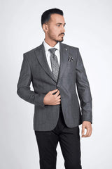 Guild Kassel Slim Fit Sakko Antrazhit