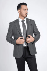 Guild Kassel Slim Fit Sakko Antrazhit