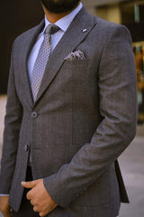 Guild Kassel Slim Fit Sakko Grau