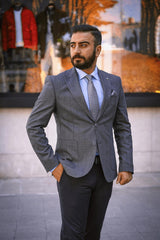 Guild Kassel Slim Fit Sakko Grau