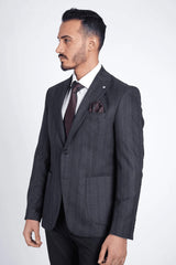 Guild Kassel Slim Fit Sakko Schwarzer