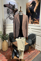 Guild Kazan Slim Fit Sakko Braun