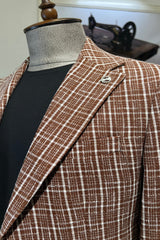 Guild Kazan Slim Fit Sakko Braun