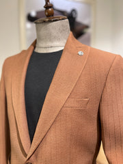 Guild Kratos Slim Fit B-strech Sakko Braun