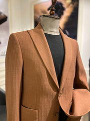 Guild Kratos Slim Fit B-strech Sakko Braun