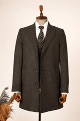 Gilde Kloster Schwalbenkragen Diagonal Anthrazit Mantel