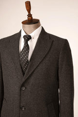 Gilde Kloster Schwalbenkragen Diagonal Anthrazit Mantel