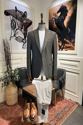 Guild Meriç Slim Fit Sakko Braun