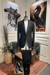 Guild Meriç Slim Fit Sakko Schwarzer