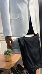 Guild Pire Slim Fit Leinen Sakko Weiße