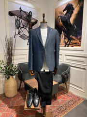 Guild Riga Slim Fit Sakko Saxblaue