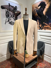 Guild Komotini Slim Fit B-strech Sakko Creme