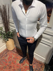 Guild Slim Fit Oxford Hemd Weiße