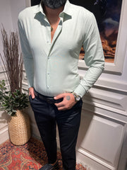 Guild Slim Fit Oxford Hemd Mintgrünes