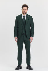 Guild Risan Schmal geschnittener Anzug mit grüner Weste