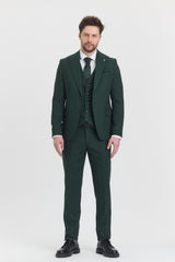 Guild Risan Schmal geschnittener Anzug mit grüner Weste