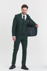 Guild Risan Schmal geschnittener Anzug mit grüner Weste