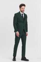 Guild Risan Schmal geschnittener Anzug mit grüner Weste