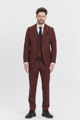 Guild Risan Schmal geschnittener Anzug mit gefliester Weste