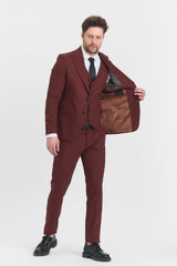 Guild Risan Schmal geschnittener Anzug mit gefliester Weste