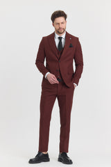 Guild Risan Schmal geschnittener Anzug mit gefliester Weste