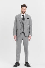 Guild Risan Schmal geschnittener Anzug in Grau mit Weste