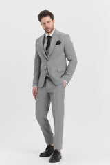 Guild Risan Schmal geschnittener Anzug in Grau mit Weste