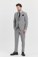 Guild Risan Schmal geschnittener Anzug in Grau mit Weste