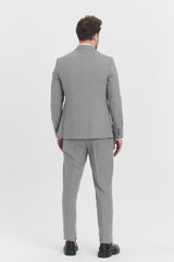 Guild Risan Schmal geschnittener Anzug in Grau mit Weste