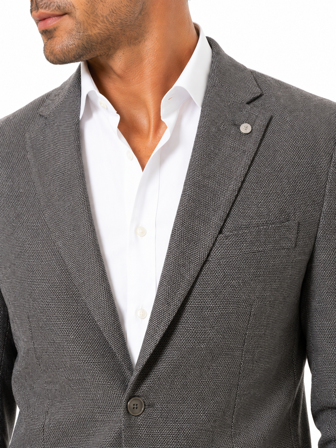Amalfi Leinenjacke in Rauchgrau