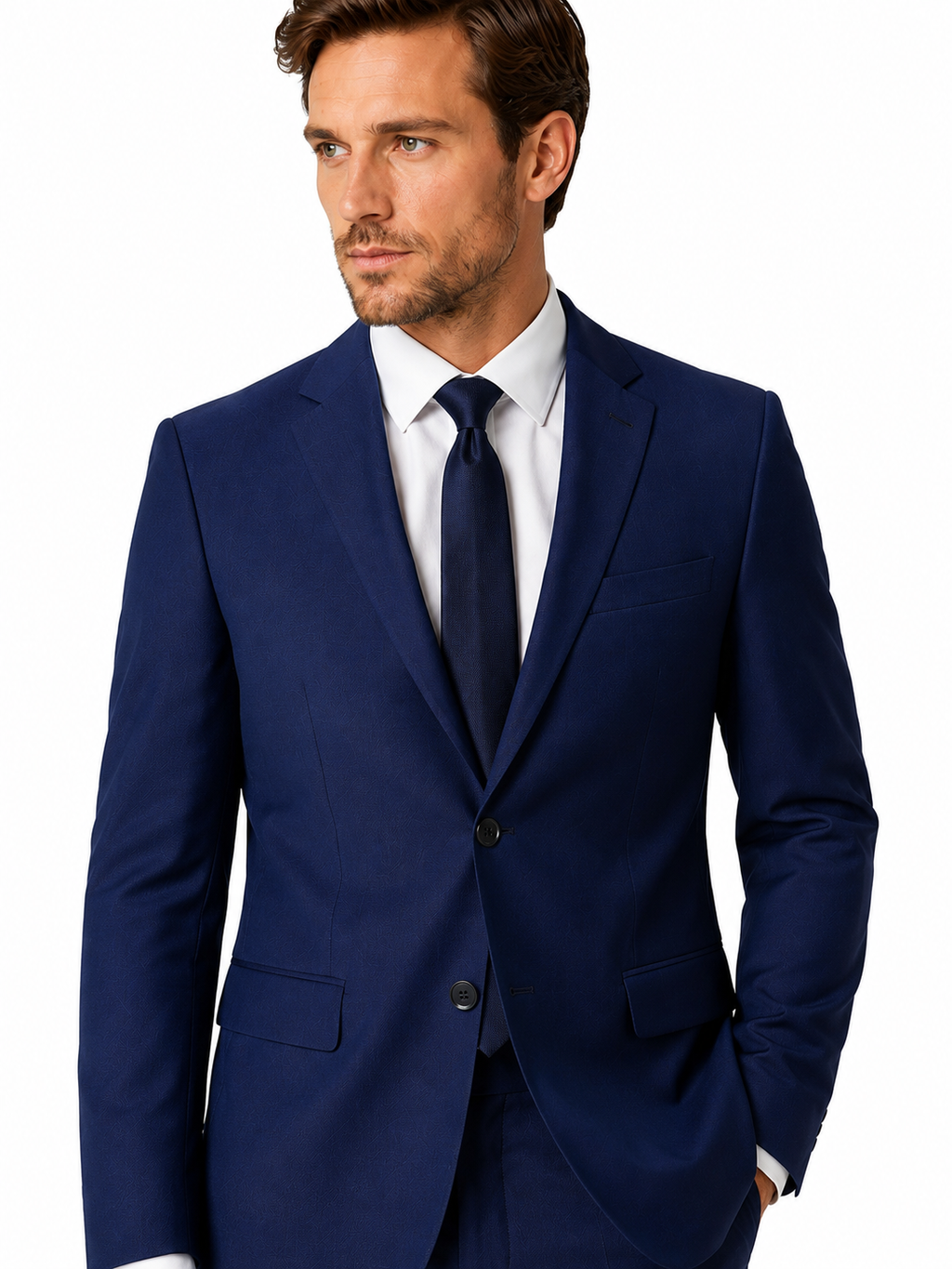 Guild Nitra Slim Fit 2 Teilege Anzug Navyblau