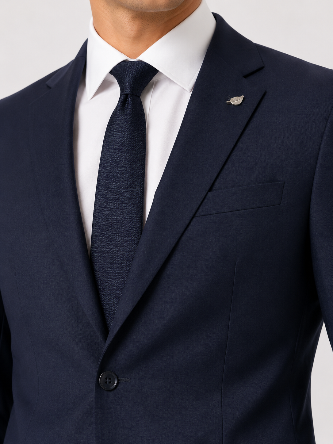 Guild Nitra Slim Fit 2 Teilege Anzug Marineblau