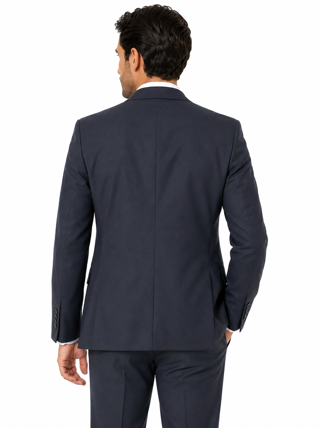 Guild Portici Slim Fit 3-teilige mit Weste Anzug Marineblau