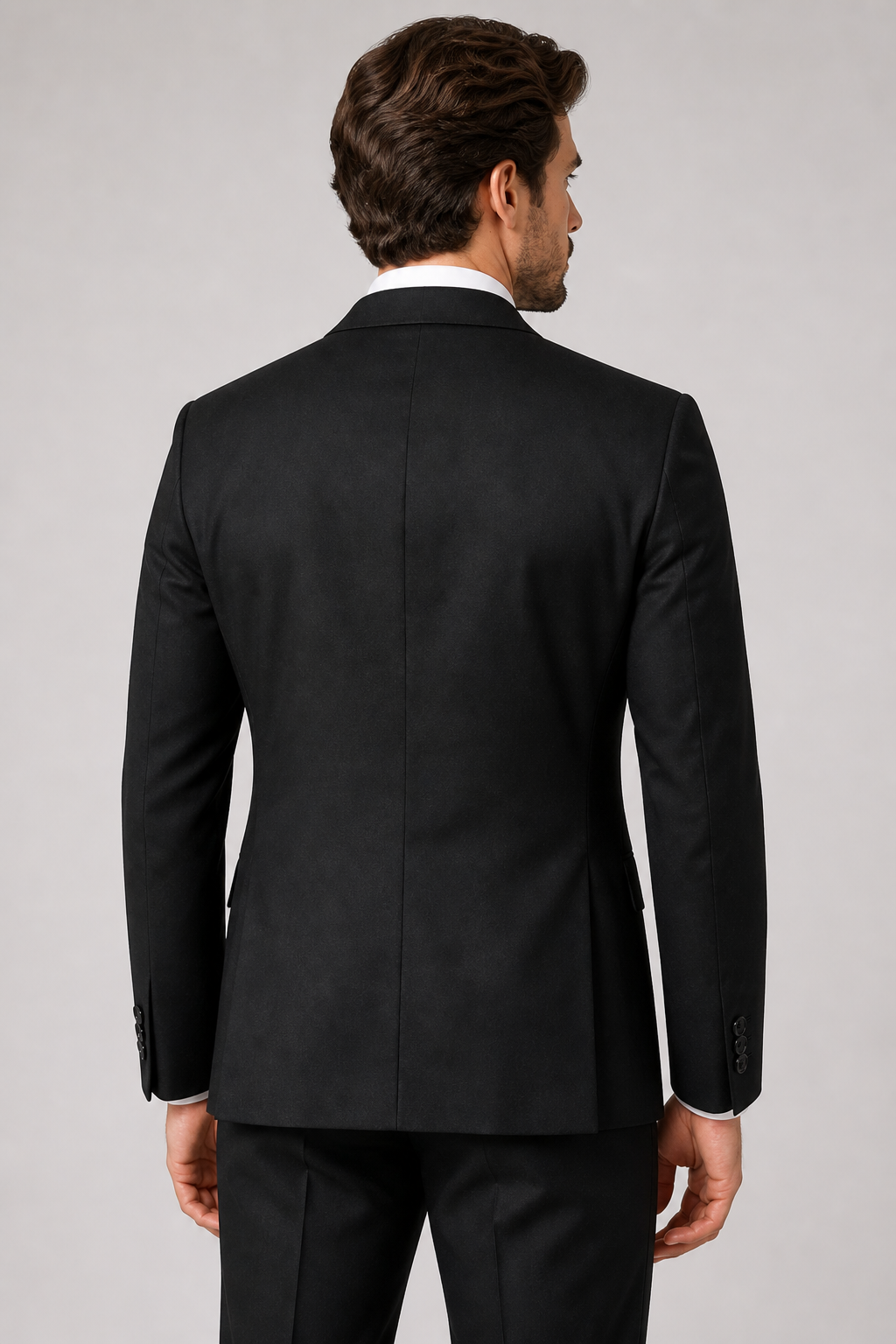 Guild Nitra Slim Fit 2 Teilege Anzug Schwarz