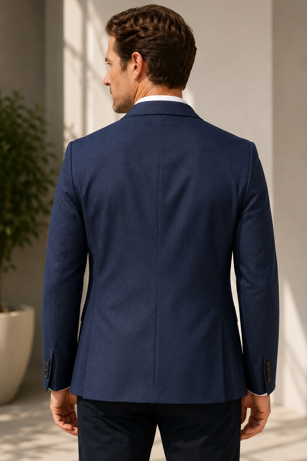 Marineblau Pire - Leinenjacke