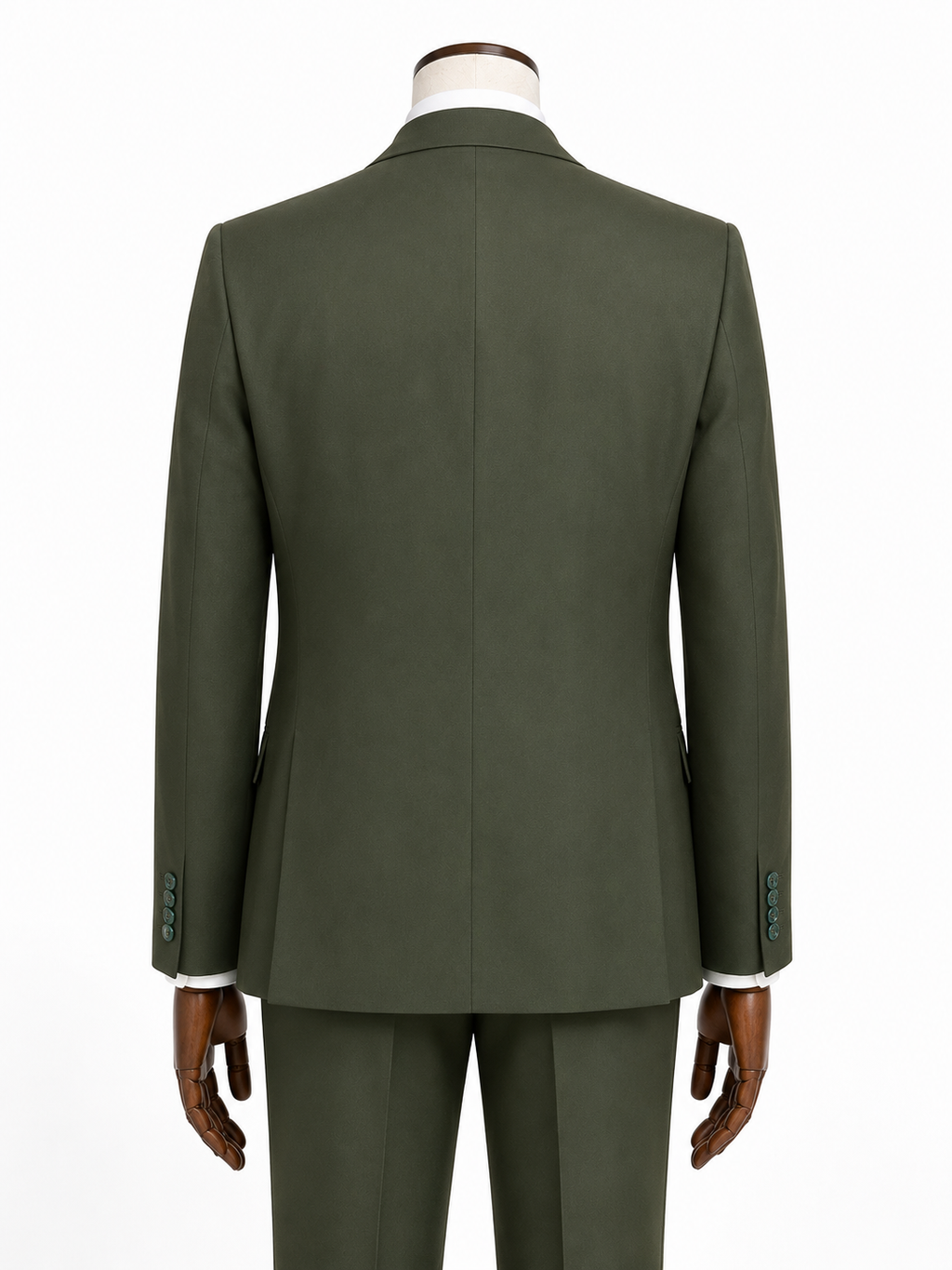 Guild Portici Slim Fit 3 Teilig mit Weste Anzug  - Grün