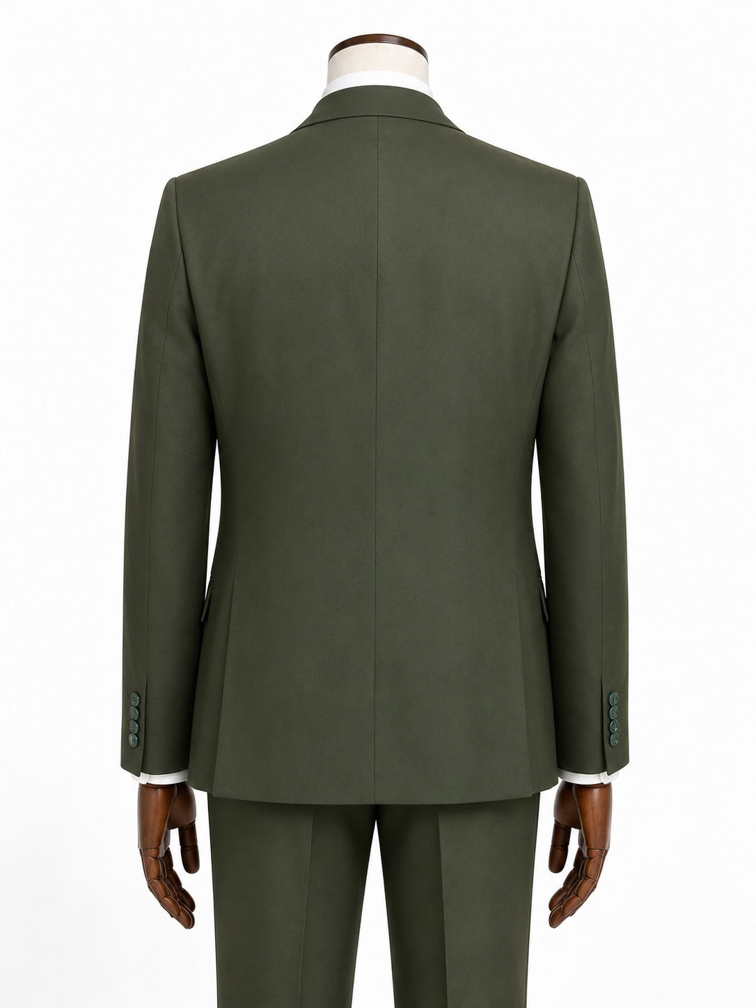 Guild Portici Slim Fit 3 Teilig mit Weste Anzug  - Grün