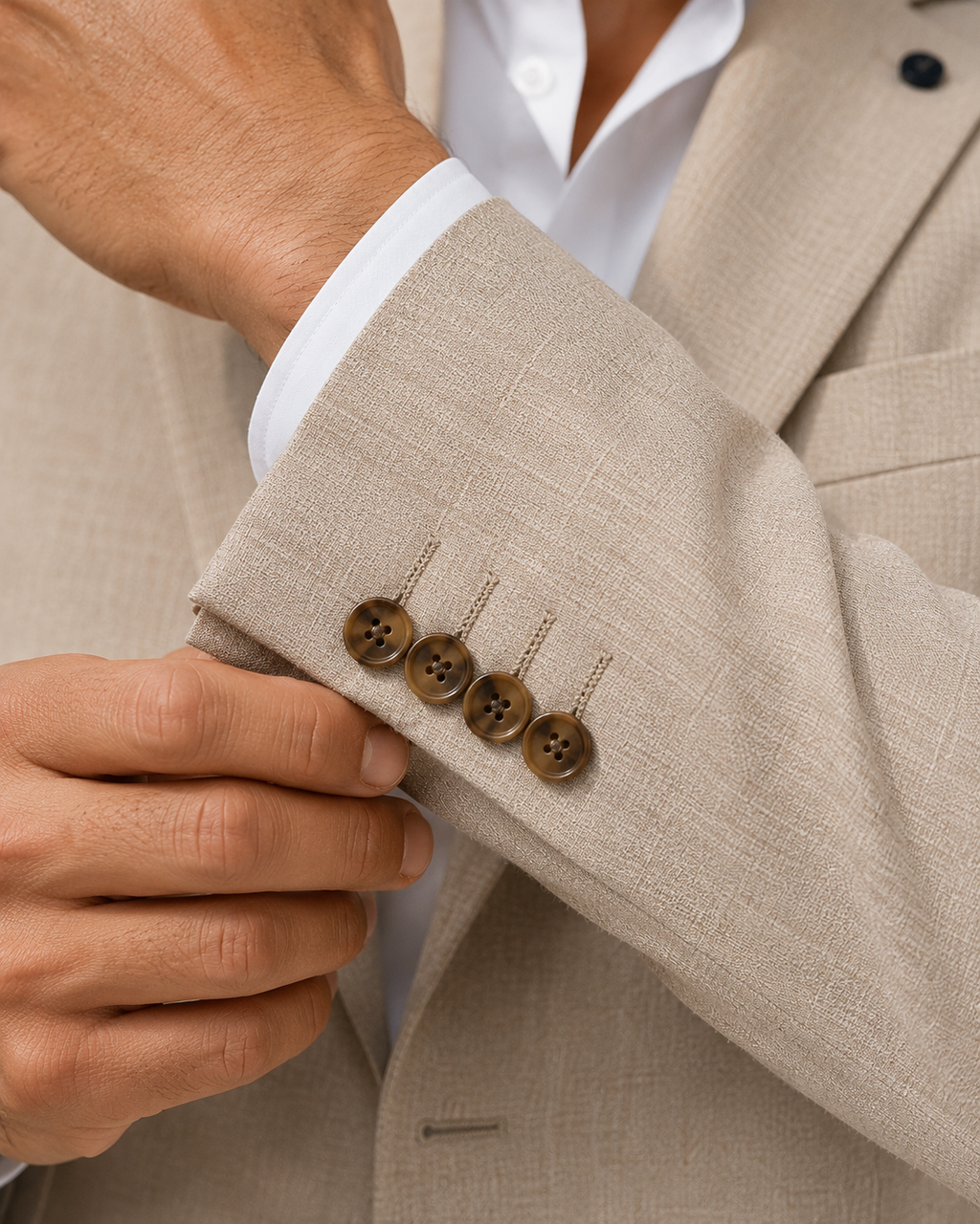 Beige Pire - Leinenjacke
