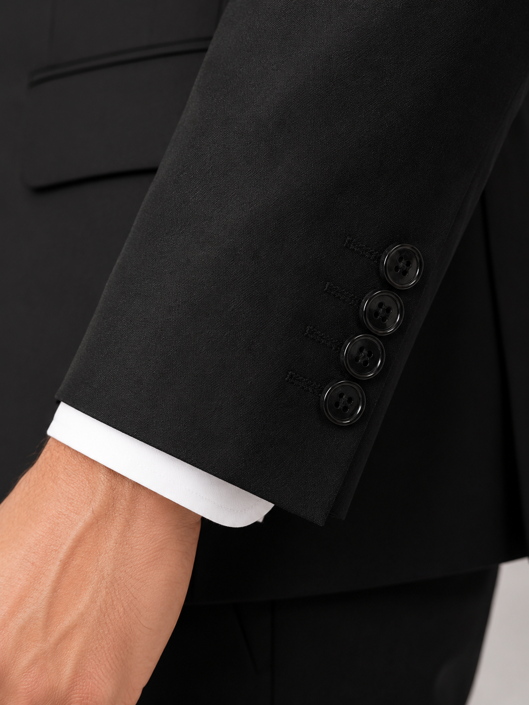Guild Nitra Slim Fit 2 Teilege Anzug Schwarz